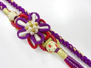 未使用品　正絹　振袖用　手組帯締め